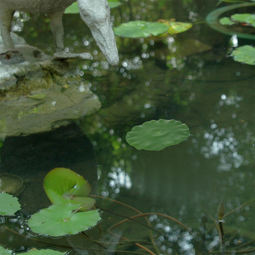 Aquarium Fish Tank - 인조 연잎 15개 세트, 실제 연잎과