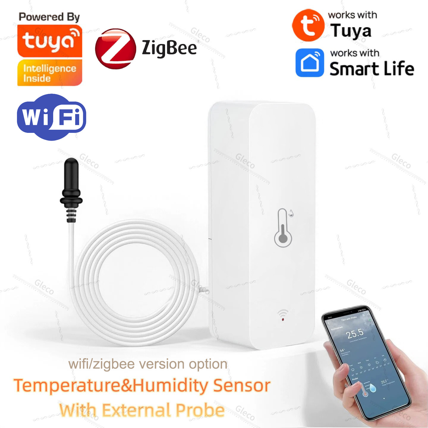 Aquarium Plants - Tuya Wifi Zigbee 온도 및 습도