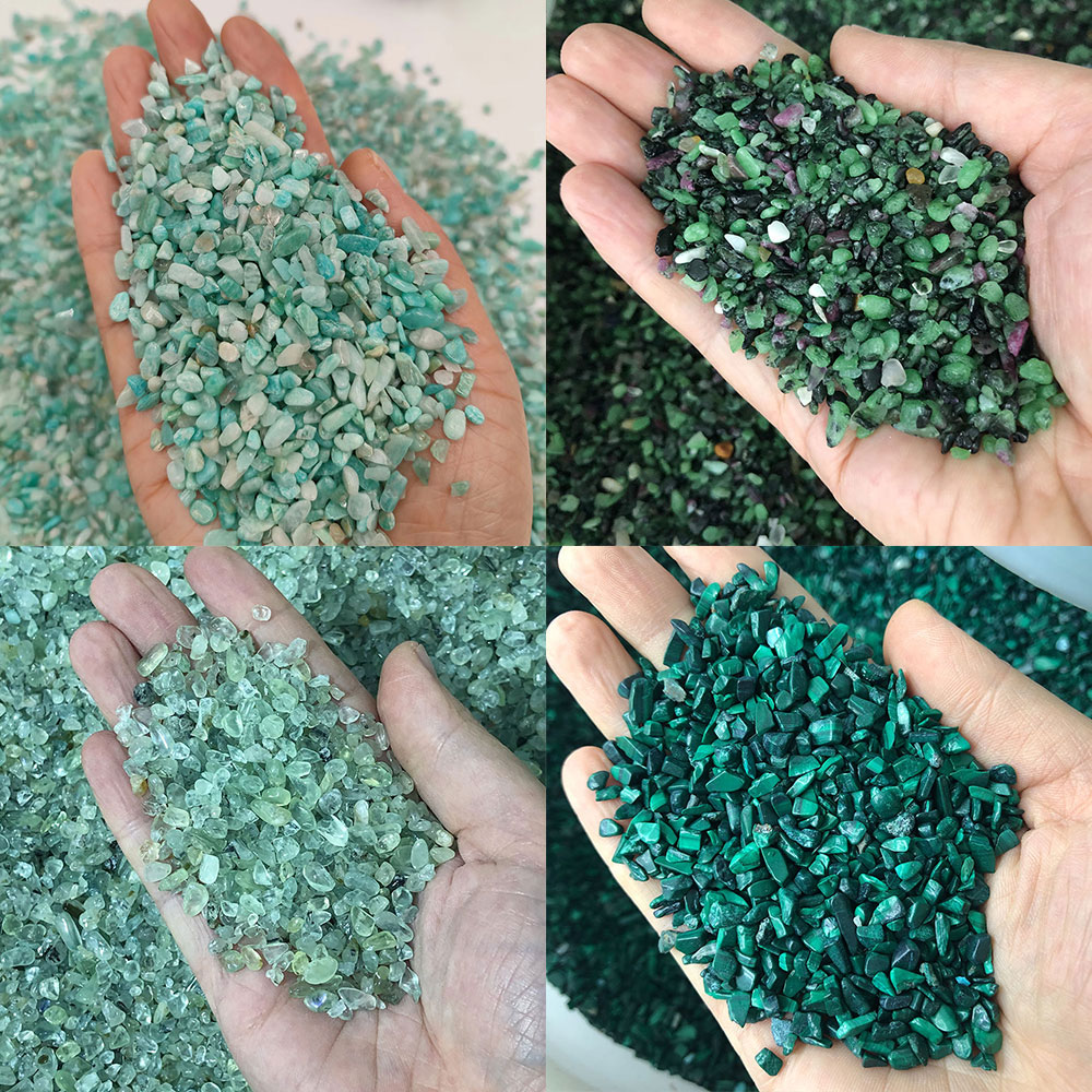 Fish Tank Gravel - 천연석 크리스탈 미니 페리도트 아마조나이트 말라카이트