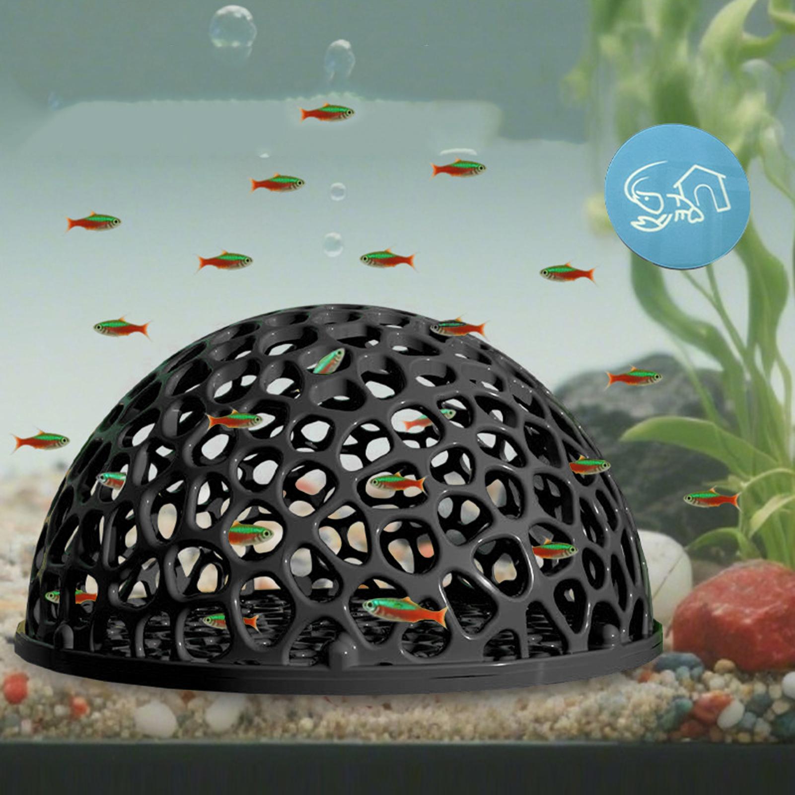 Aquarium Fish Betta - 새우 숨숨집 1개, 수족관 장식용, 속이