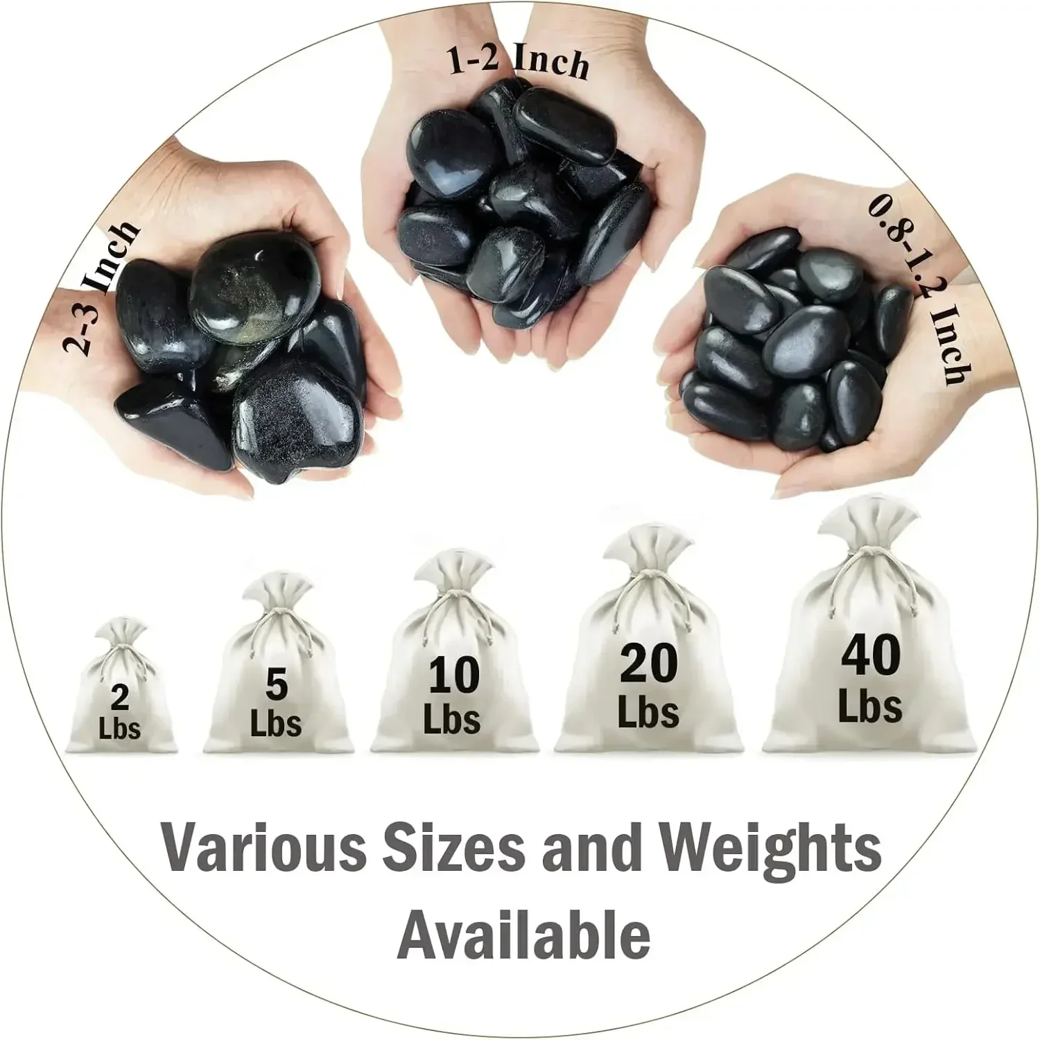 조경용 40파운드 블랙 리버 록, 실내 식물용 2-3인 - Aquarium Plants 리뷰 및 가격