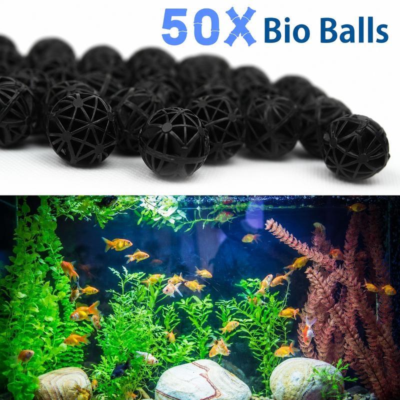 50개 16mm 수족관 바이오 필터 볼 어항 연못 여과 - Fish Aquarium Home 리뷰 및 가격