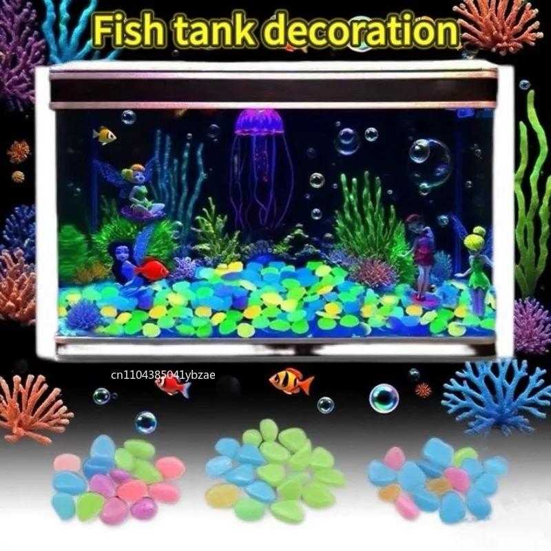 100-800개 야광 조약돌, 조경용 수지 발광석, 정 - Aquarium Plants 리뷰 및 가격