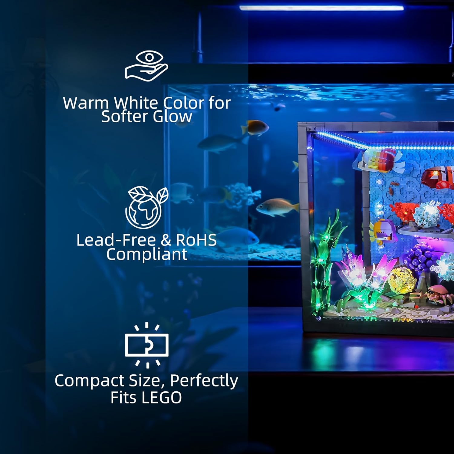 레고 10366 아이콘용 Hprosper LED 조명  - Aquarium Light 리뷰 및 가격