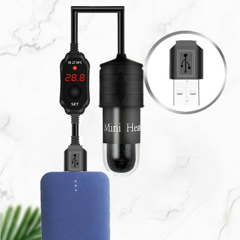 미니 수족관 어항 히터, USB 어댑터, 히팅 로드,  - Fish Tank Heater 리뷰 및 가격