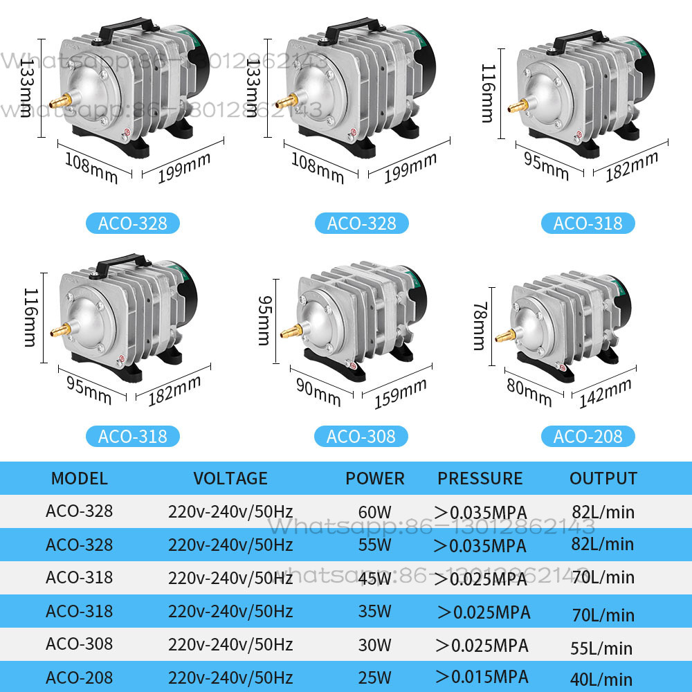 어항 산소펌프 전자기식 에어 컴프레서 ACO-328 에 - Aquarium Pump 리뷰 및 가격
