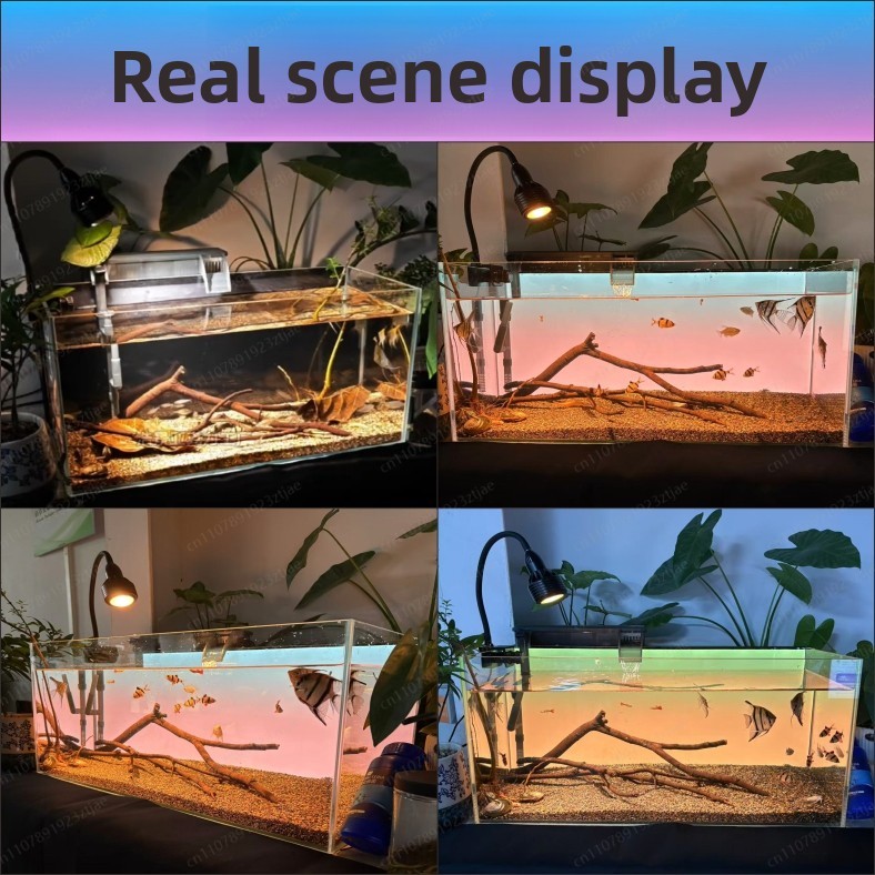 블랙 아크릴 수족관 배경 조명 패널, RGBW 그라데이 - Aquarium Light 리뷰 및 가격