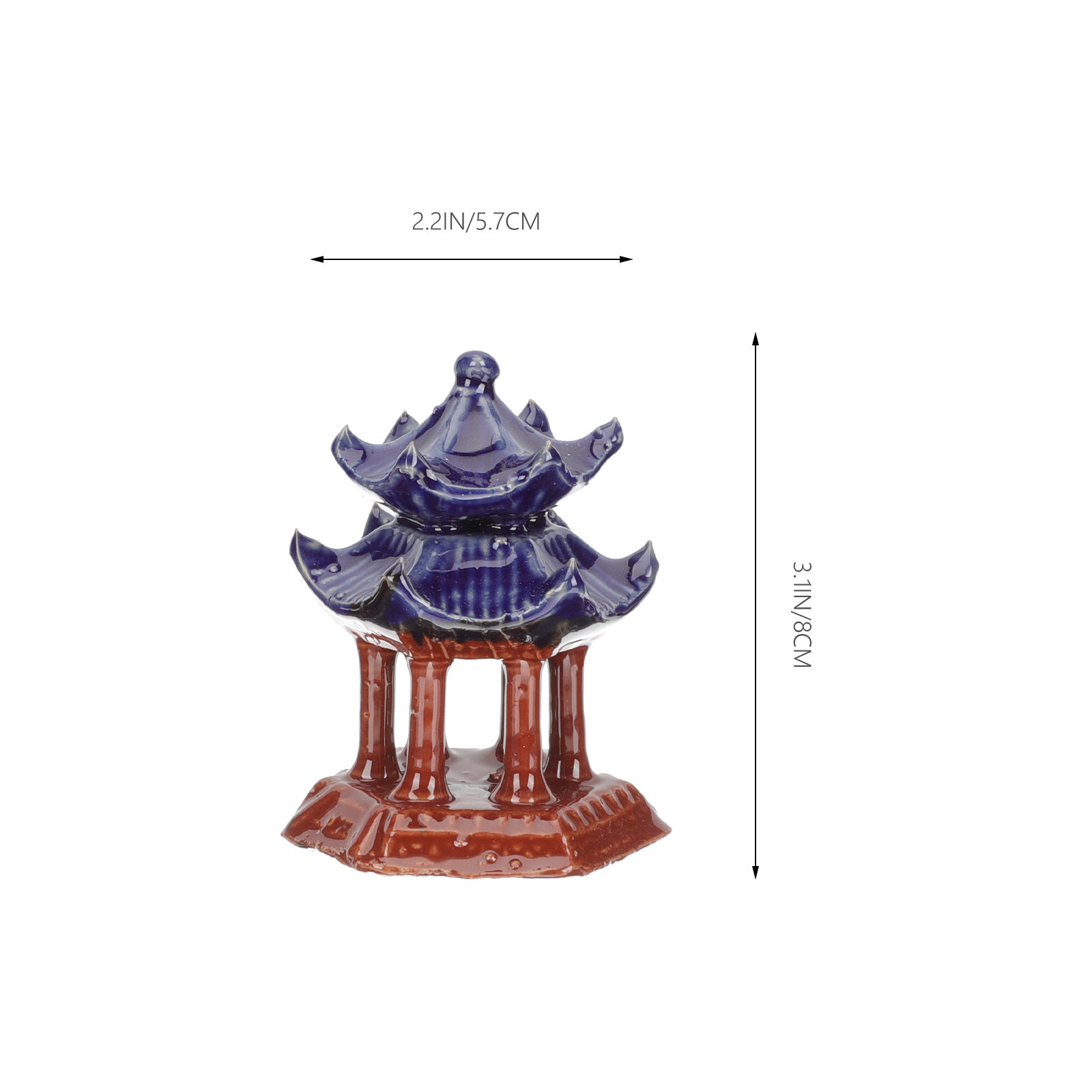 세라믹으로 만든 미니어처 파고다 3개 세트, 어항 장식 - Aquarium Fish Tank 리뷰 및 가격