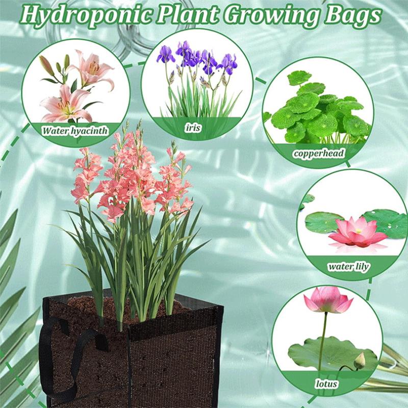 4 Pcs 블랙 메쉬 연못 심기 바구니 사각형 라운드  - Aquarium Plants 리뷰 및 가격