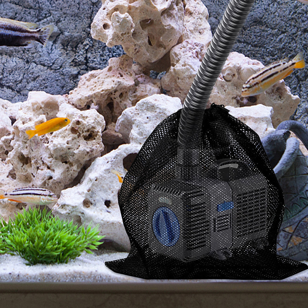 4개입 헤비 듀티 폴리에스터 메쉬 펌프 필터 백, 드로 - Aquarium Pump 리뷰 및 가격