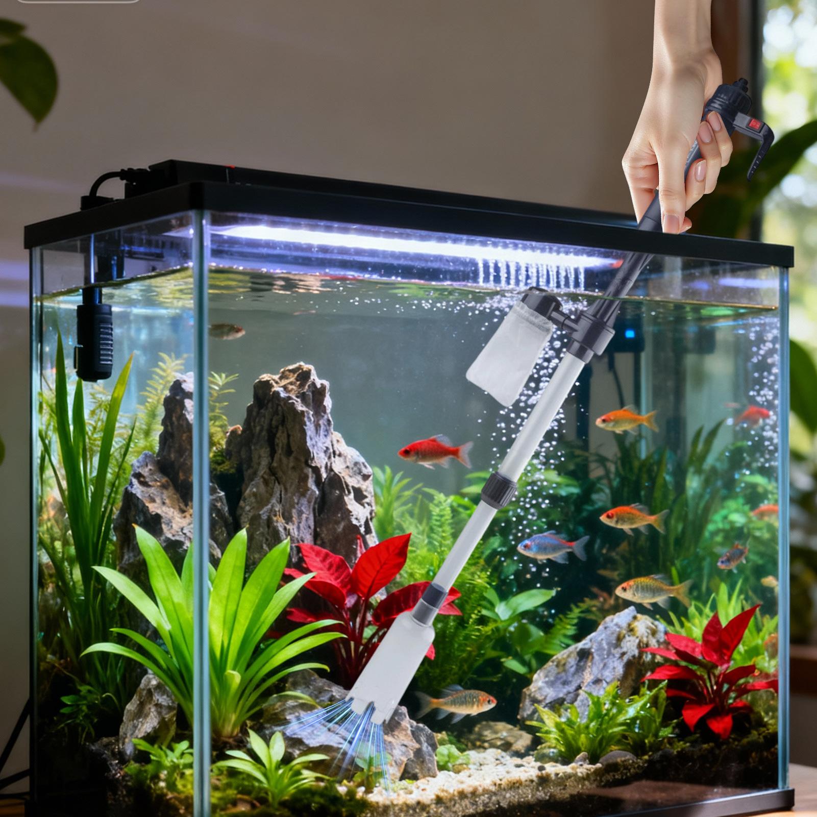 수족관 자갈 청소기, 텔레스코픽 전동 조절식 강력한 어 - Fish Tank Gravel 리뷰 및 가격