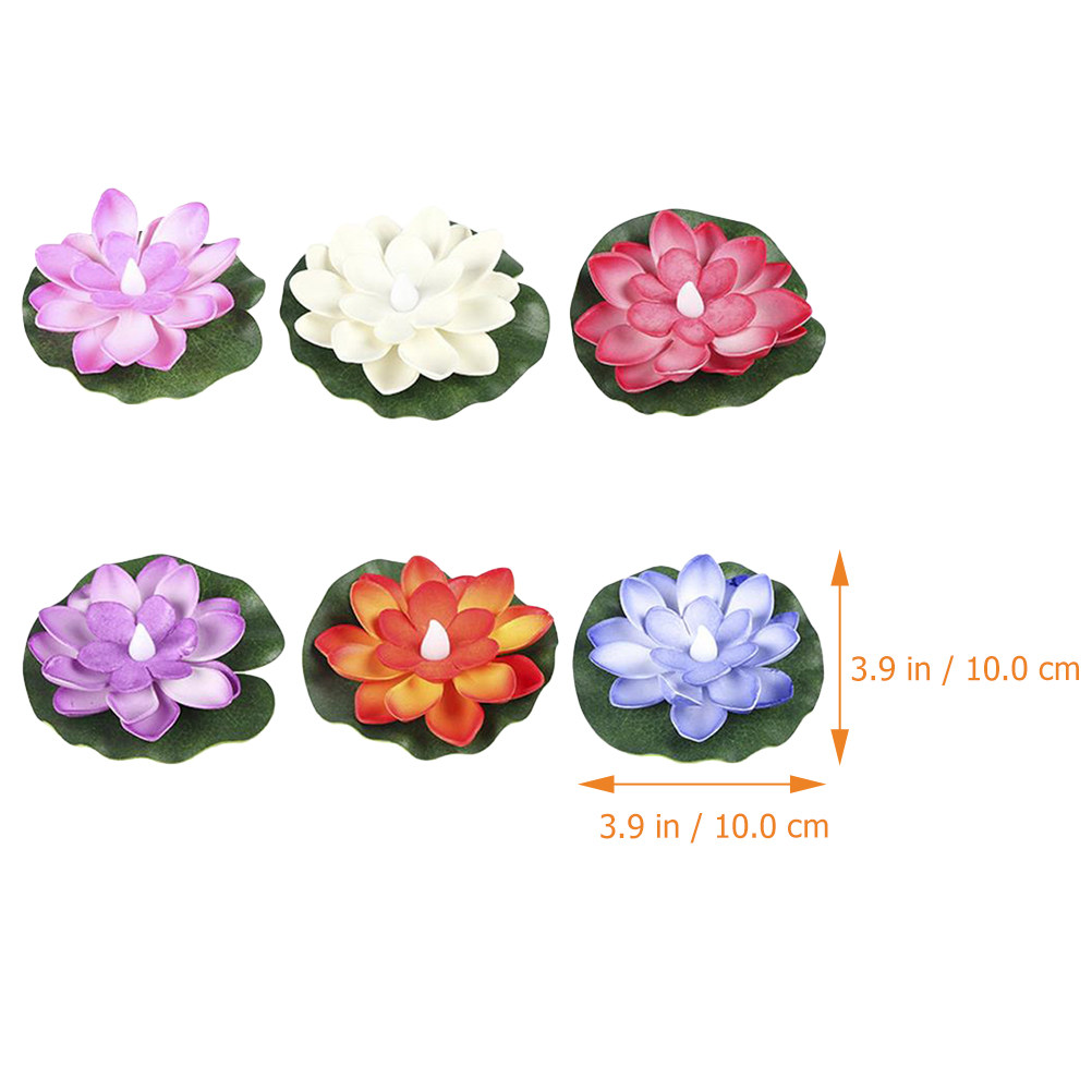 6개입, 실제 연꽃과 흡사한 디자인의 조화, 연못, 분 - Aquarium Decor 리뷰 및 가격