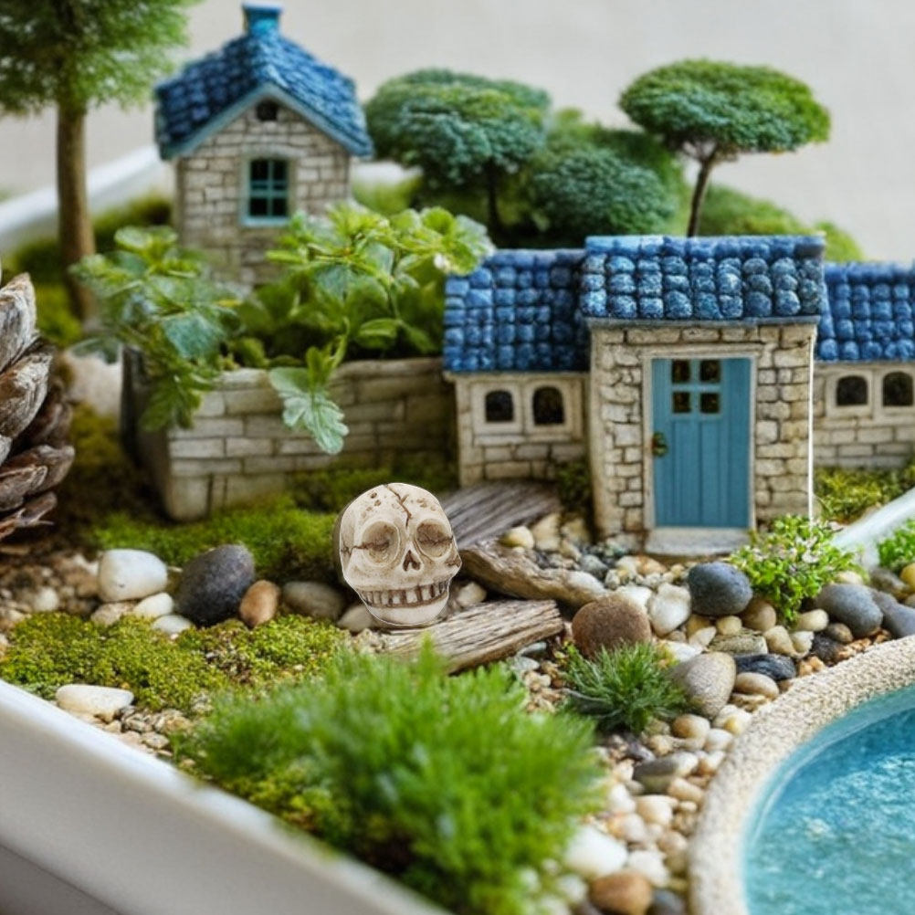 20개입 레진 재질의 웃는 얼굴 해골 조형물, 실외 정 - Aquarium Decor 리뷰 및 가격