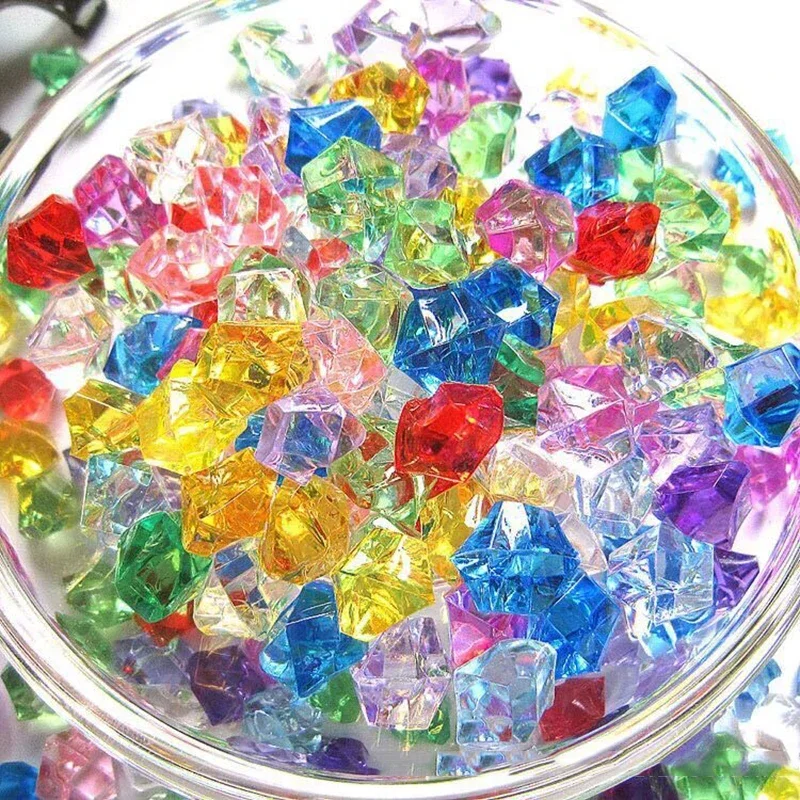 200pcs 아크릴 보석 돌 다채로운 짓 눌린 얼음 바 - Fish Tank Gravel 리뷰 및 가격