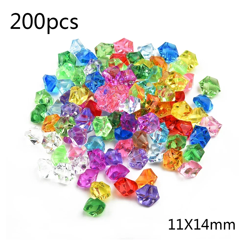 200pcs 아크릴 보석 돌 다채로운 짓 눌린 얼음 바 - Fish Tank Gravel 리뷰 및 가격