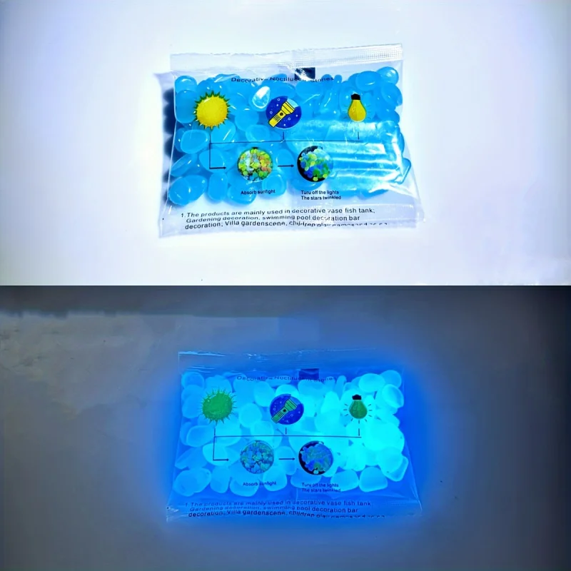 100개입, 야광 레진 조약돌, 어두운 곳에서 빛나는  - Aquarium Plants 리뷰 및 가격