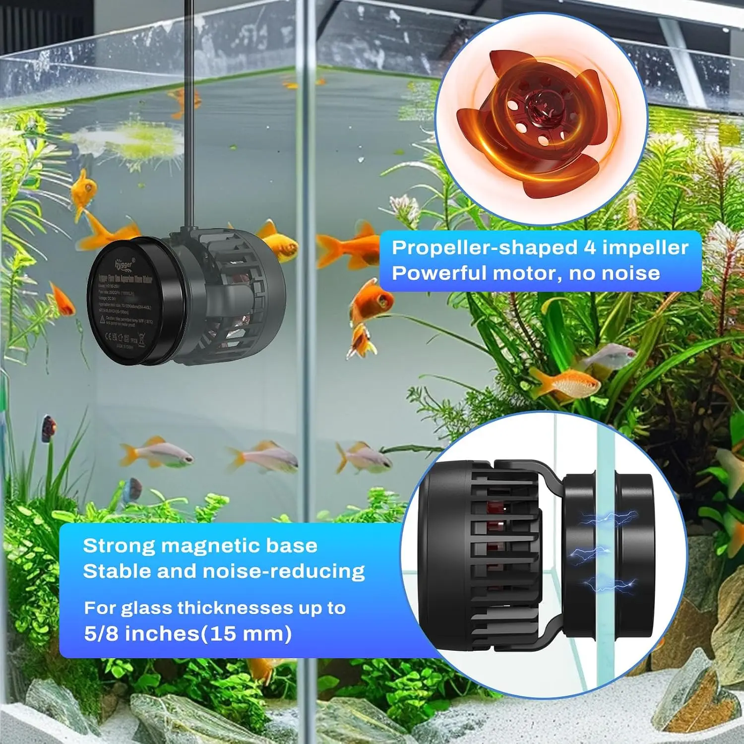 수족관용 DC 강력 웨이브 메이커, 조용한 수족관 순환 - Aquarium Pump 리뷰 및 가격