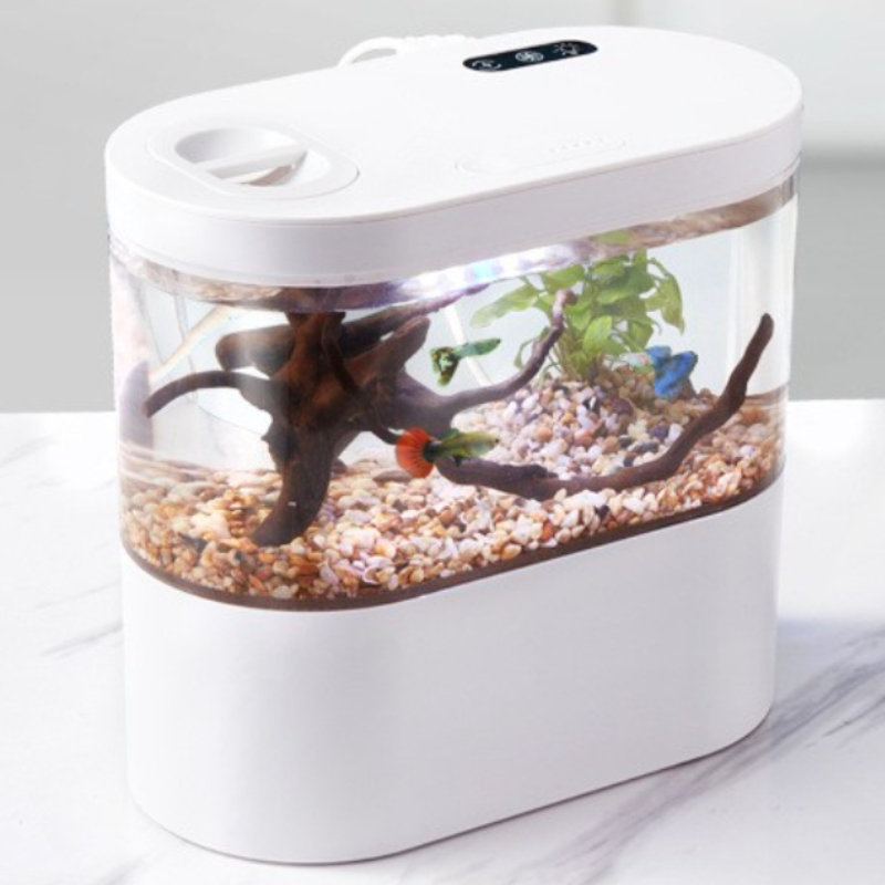 창의적인 미니 데스크탑 어항, 생화학 여과 시스템과 L - Aquarium Fish Betta 리뷰 및 가격