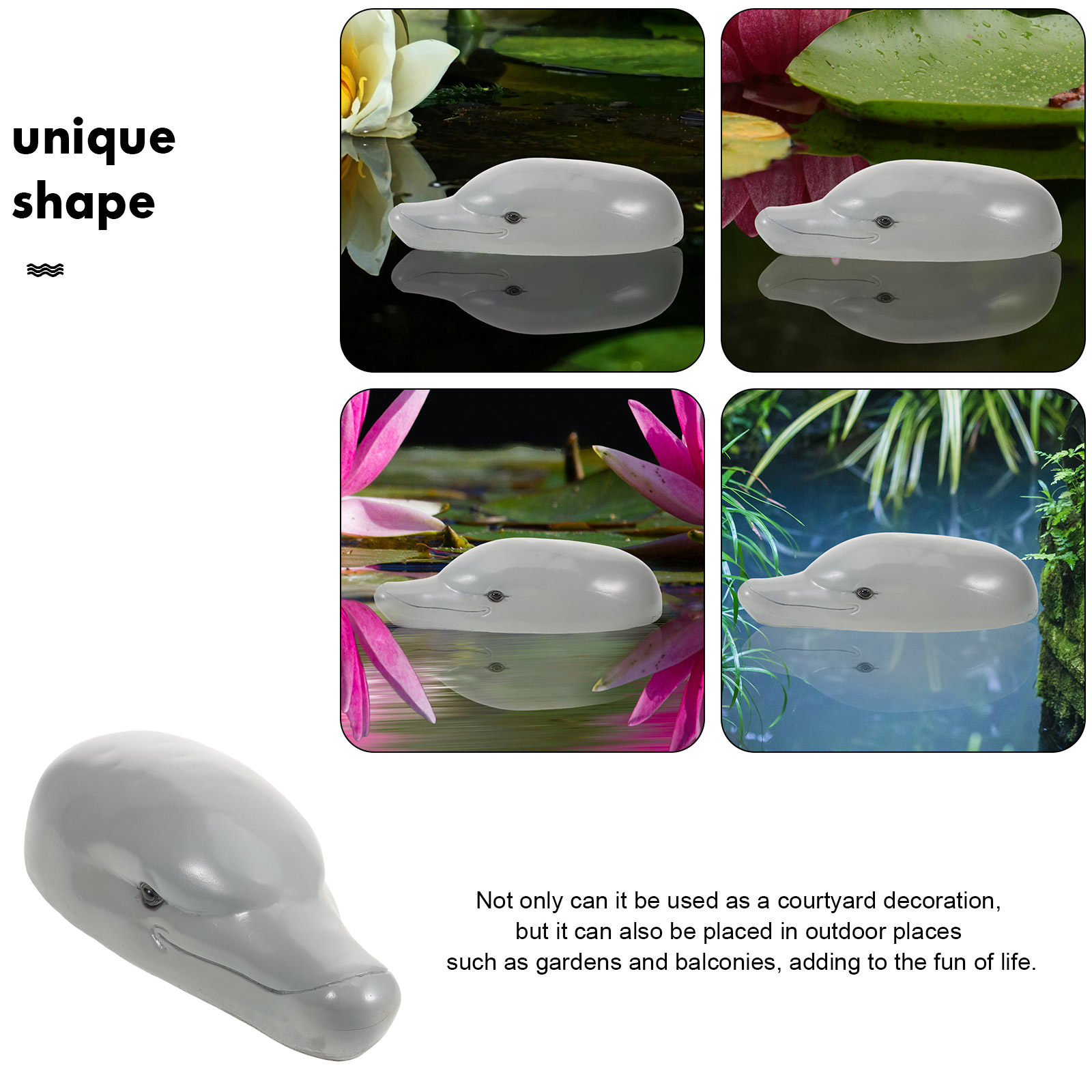 고급 레진 소재의 돌고래 머리 장식품으로, 수족관, 정 - Aquarium Decor 리뷰 및 가격