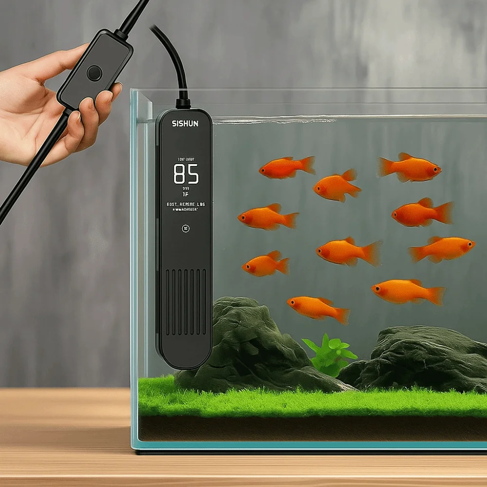 LCD 디스플레이 20-35 ° C 디지털 어항 히터  - Fish Tank Heater 리뷰 및 가격