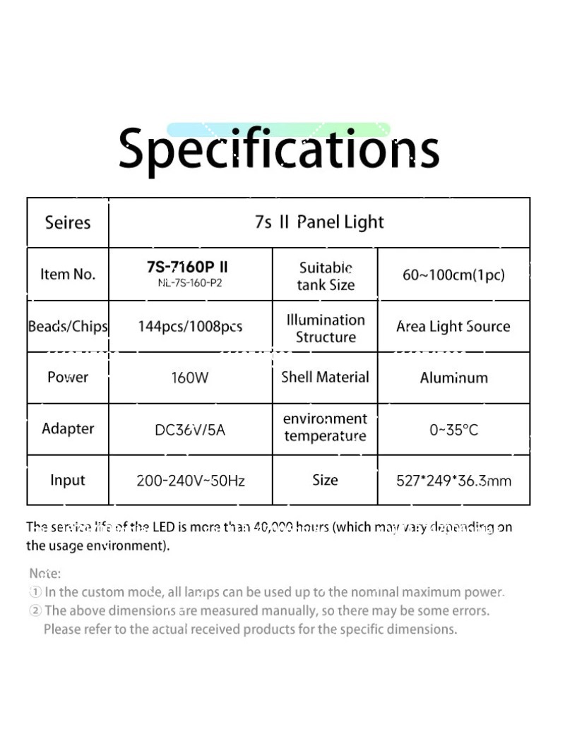 수족관 LED 조명 160W RGB 풀 스펙트럼 WIF - Aquarium Light 리뷰 및 가격